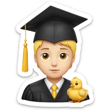 Merge a 🎓 and 🐥 sticker