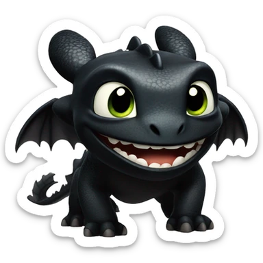 Toothless from httyd sticker