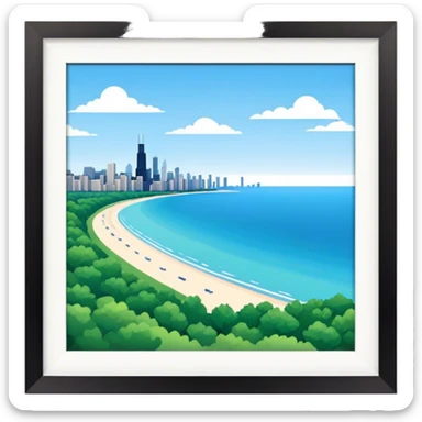 Chicago Lake Michigan sticker