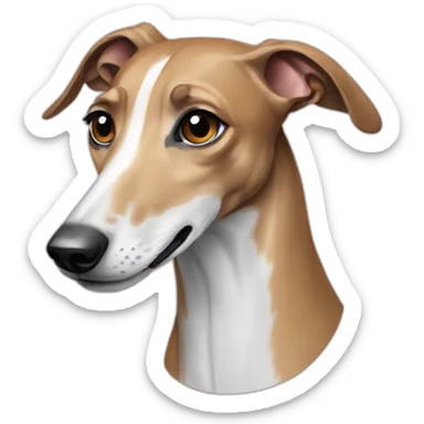 Galgo dog sticker