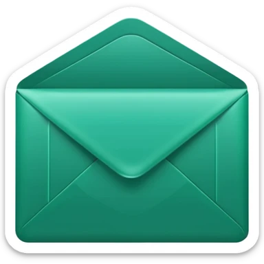 dark green telegram icon envelope without background sticker