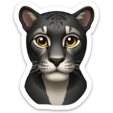 Panthère noir sticker