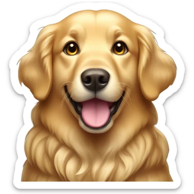 golden retriever  sticker