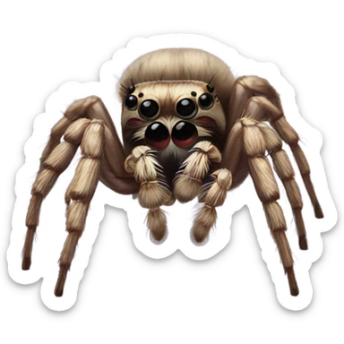 Jumping spider sticker