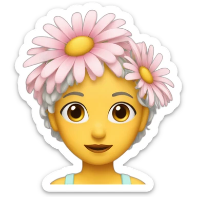 daisy girl sticker