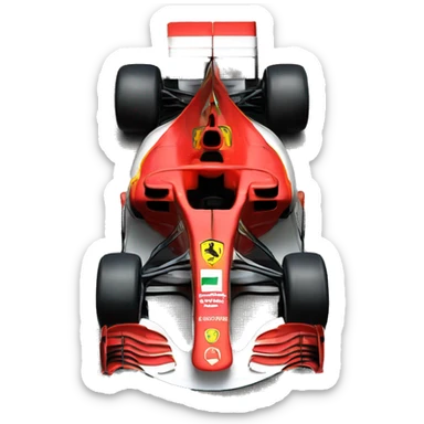 Ferrari Formula 1 car sticker