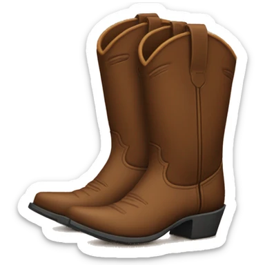 cowgirl boots sticker
