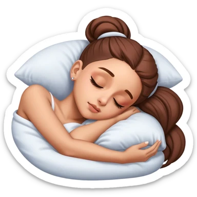 Ariana Grande sleeping sticker