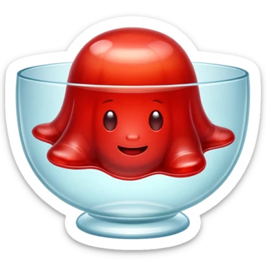 One red Jelly sticker
