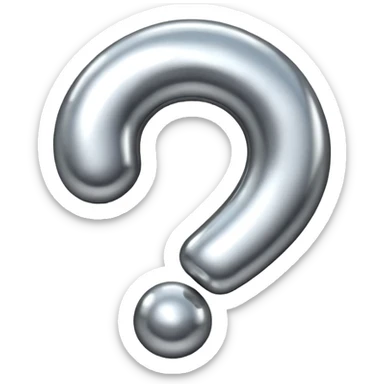 Question marks sticker