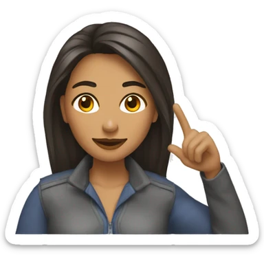 Femme qui dit tu me manques à une autre femme sticker