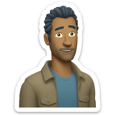 Bojack horseman with Rick sticker