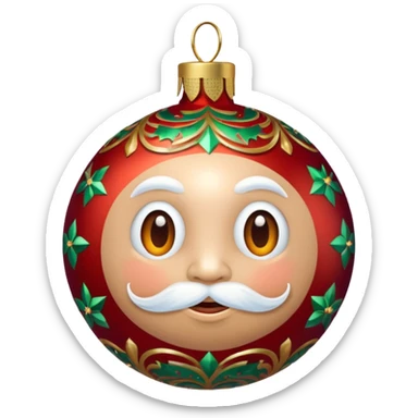 Christmas Baubles personified sticker