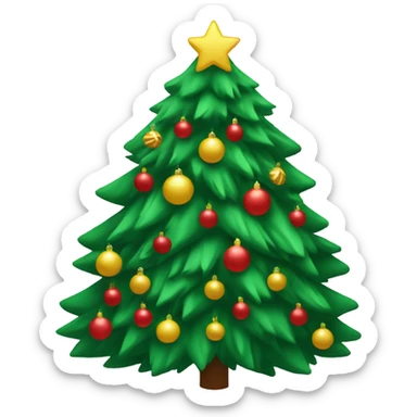 DIY the Christmas tree  sticker