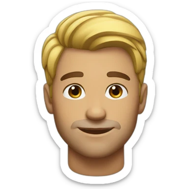 Handsome hunk sticker