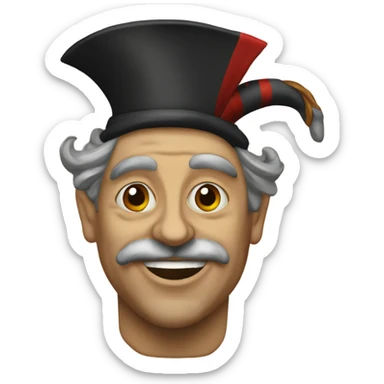 Commedia dellarte capitano sticker