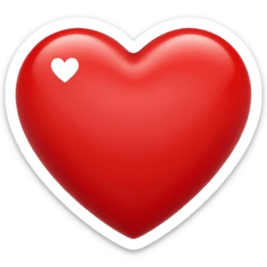 emoji heart in the color from the photo sticker