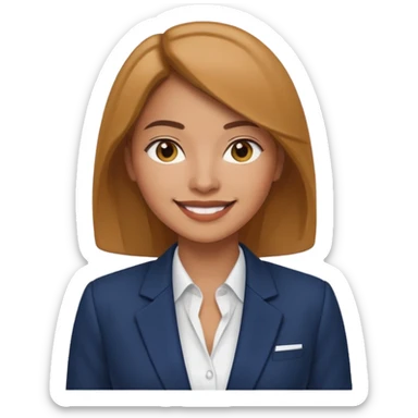 business woman sticker