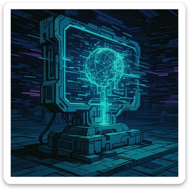 cyberwave glitch digital microscanner projection of these images but featuring no people, cyber hologram, abstract, experimental glitchy brutalist graphicwave,  style of anime sticker