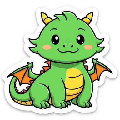 Fwench fwy the wish dragon ￼ sticker