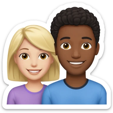 Femboy with 2 black dude sticker