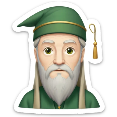 Albus Dumbledore green hat sticker