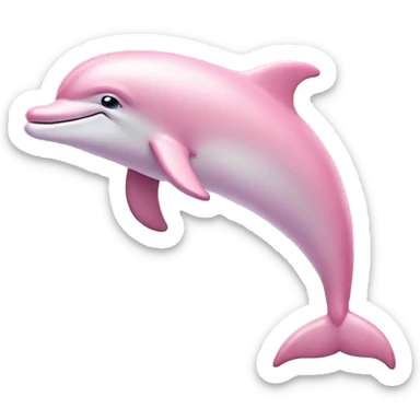 Pastel-pink-colors-dolphin sticker