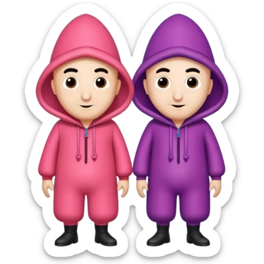 Motu Patlu squid game dress sticker