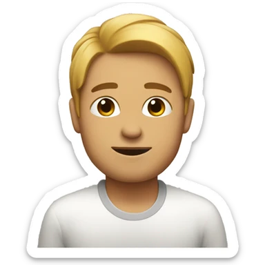 Soy wearing hury  sticker