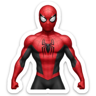 black spiderman sticker