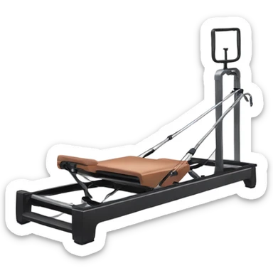 Pilates reformer machine sticker