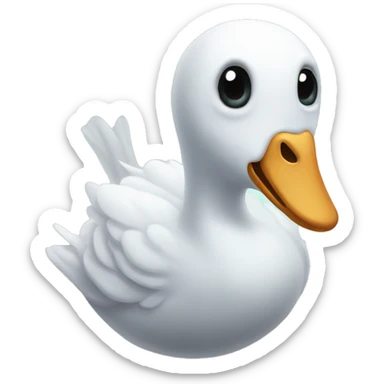 Ghost of a goose sticker
