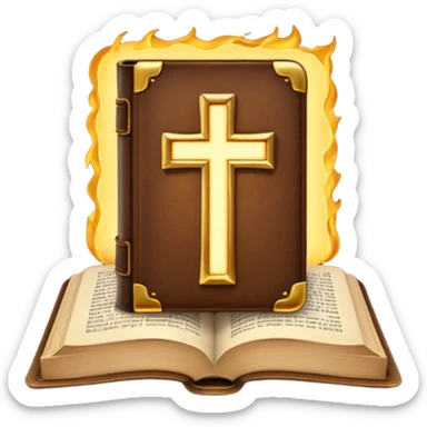 Glowing bible sticker
