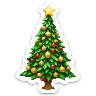 Elaborate Christmas tree sticker