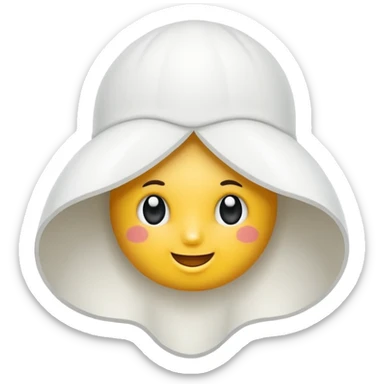 Una cebolla con una pegatina de que ponga “NEW” sticker