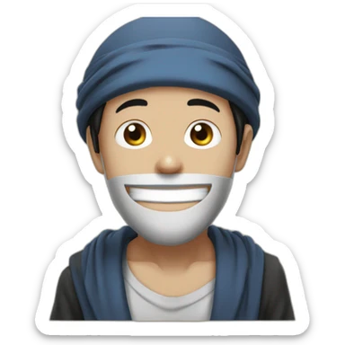 moslem luffy sticker