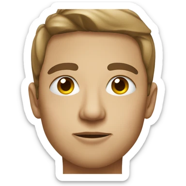 face with bags under the eyes sticker