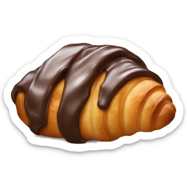 chocolate croissant  sticker