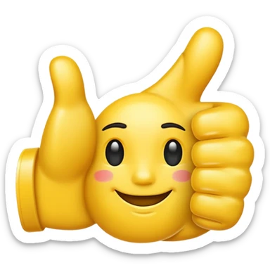 thumbs up emoji sticker