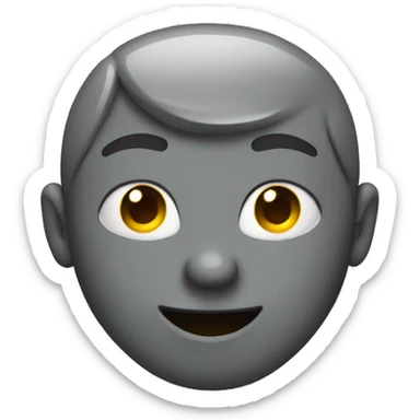 chat gris qui tient un cœur  sticker