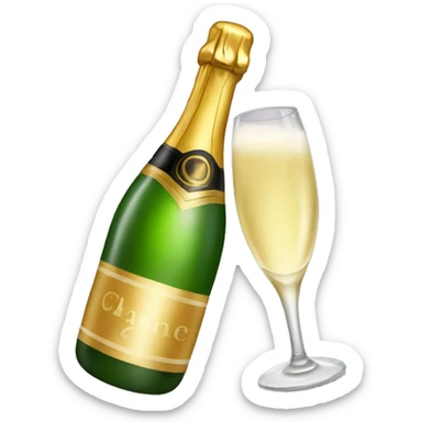 Champagne sticker