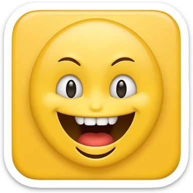 Weird creepy smile emoji sticker