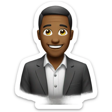 Happy to find a job sticker