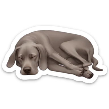 weimaraner sleep sticker
