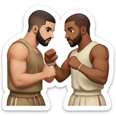 drake and kendrick fight sticker