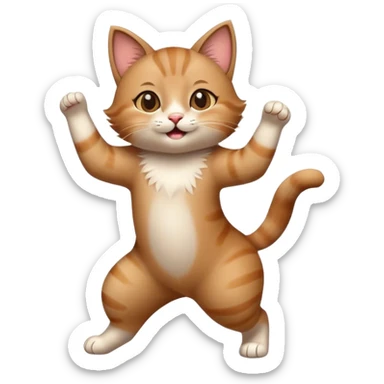 Dancing cat sticker