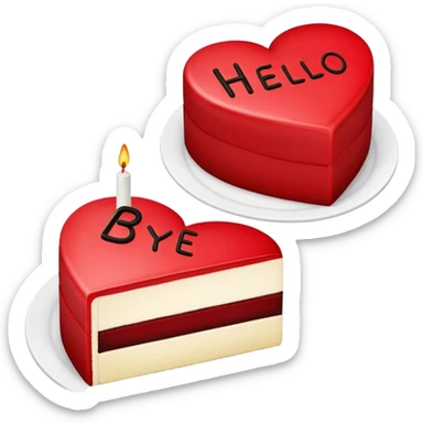 Create a heart broken shaped cake divided in two pieces. The first piece is fully black with a written message on top that says “Bye 20’s” and the second piece of the cake is red and  has a message that says “hello 30s” sticker