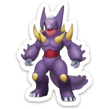 Meloetta-Litten-Houndoom-Guilmon-Darkrai-Pokémon-Fakémon-fusion-hybrid-creature sticker