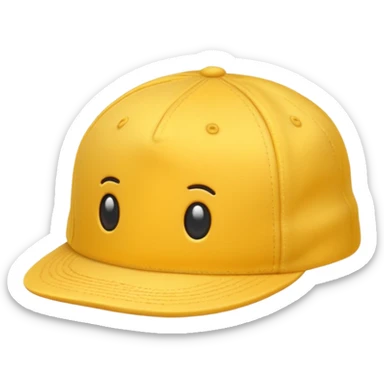 cap cloth yellow sticker