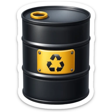 oil barrell sticker